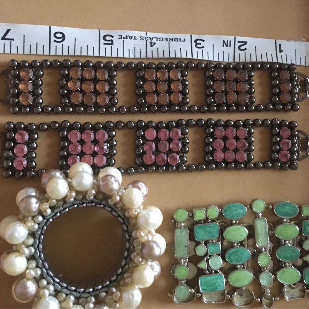 Lot of four vintage estate bracelets.